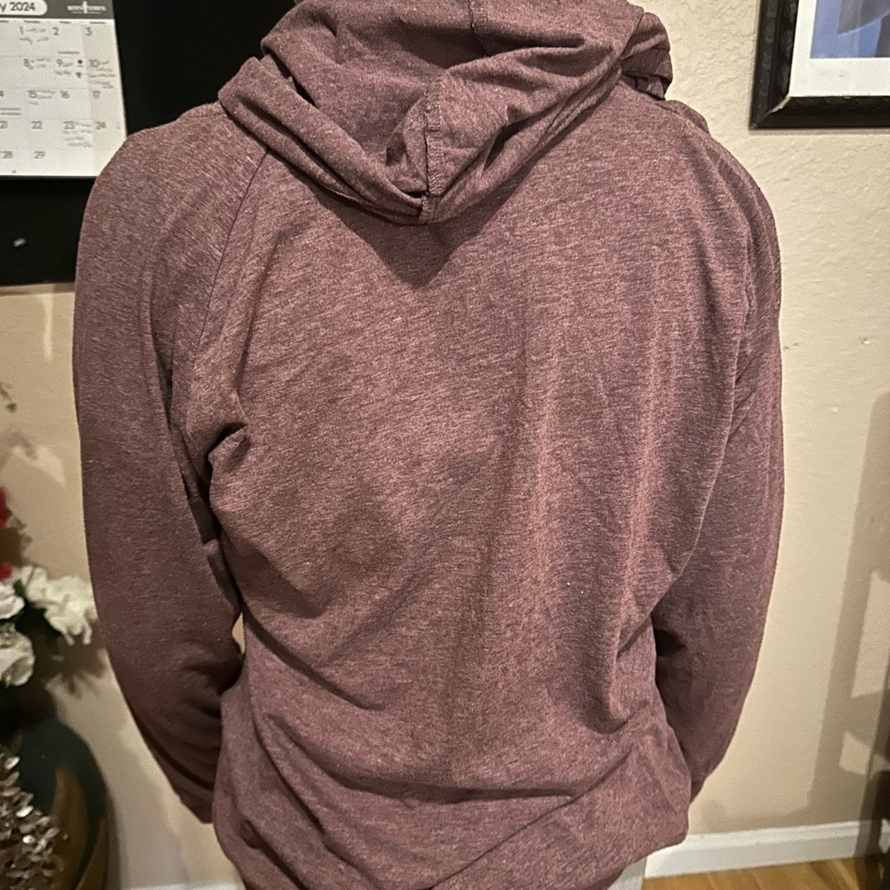 M&M Hoodie, purple and gray